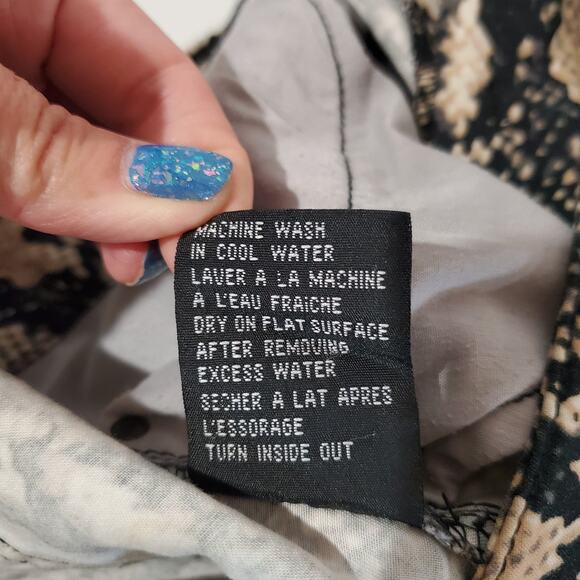 Tripp NYC Daang Goodman Python Snake Print Skinny Jeans Women Junior Size 13 Y2K - Picture 10 of 11